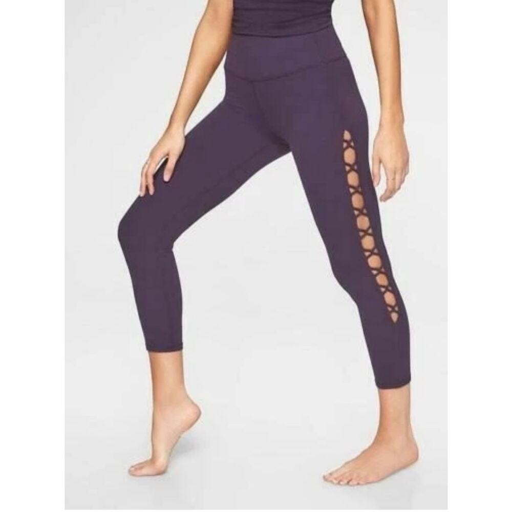 Athleta Drama Shiva 7/8 Tight Purple 293083 - Size: Medium